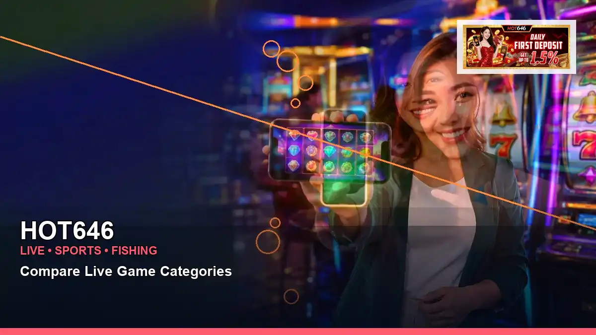 HOT646 wide-action casino cashback rewards highlighting mobile-friendly casino play