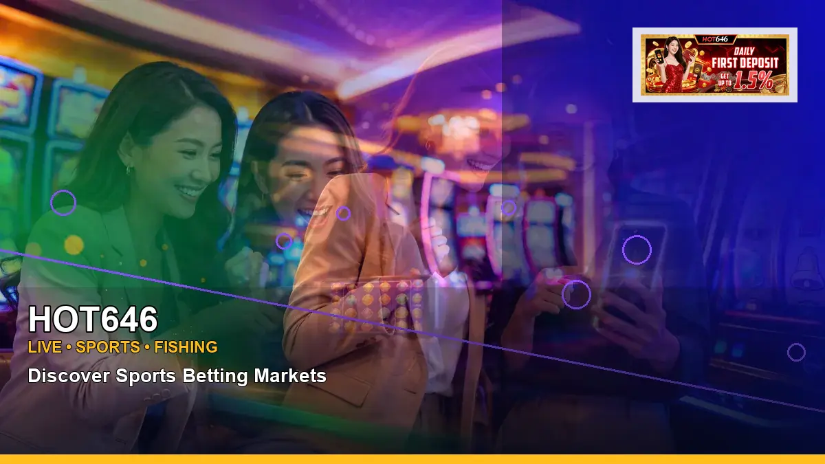 HOT646 burst free spins slot games featuring an adult Filipina casino host with a right-diagonal composition