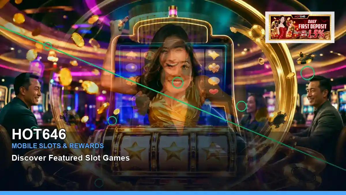 HOT646 high-energy first casino deposit and wallet options in a centered layout for Philippine players