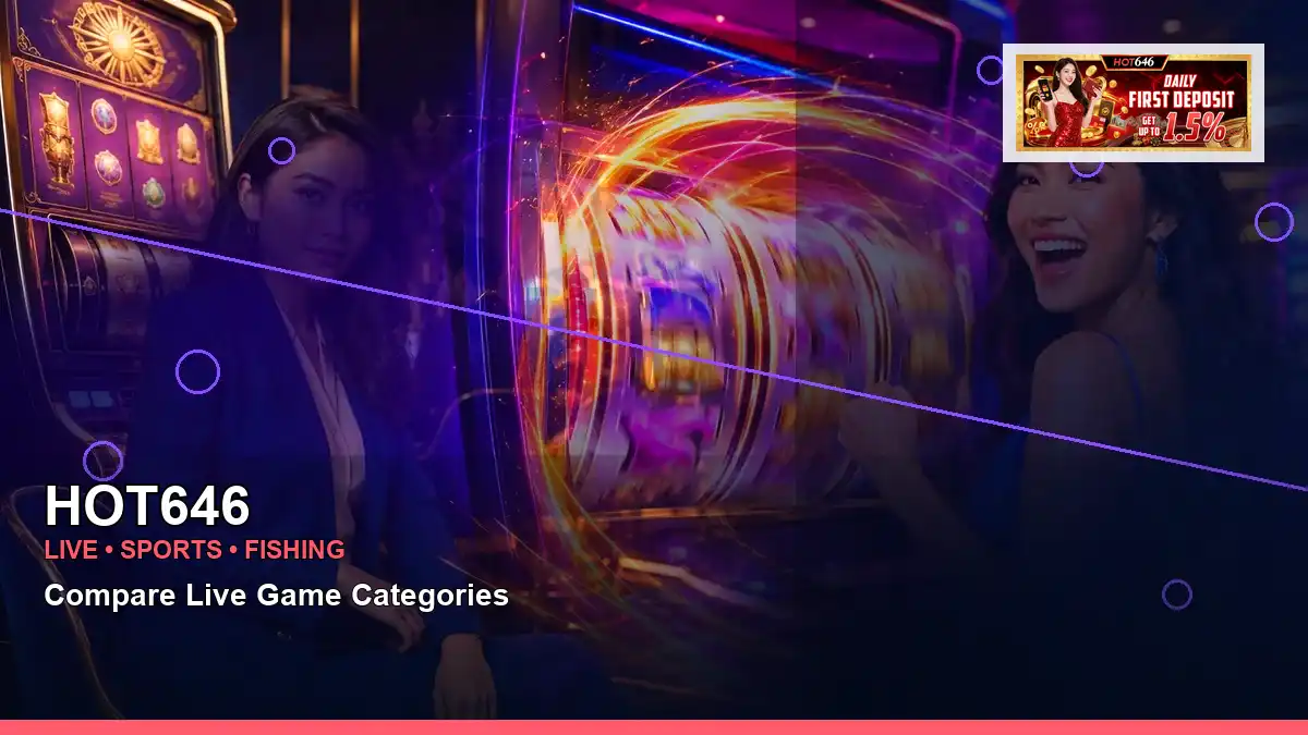 HOT646 left close-up burst free spins slot games highlighting mobile-friendly casino play